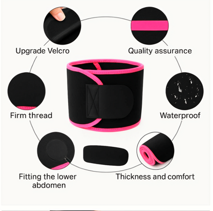 Sweet Sweat™ Waist Trimmer Belt – Sweat Slim Belly Fat Burner & Back Support | For Indian Fitness Lovers